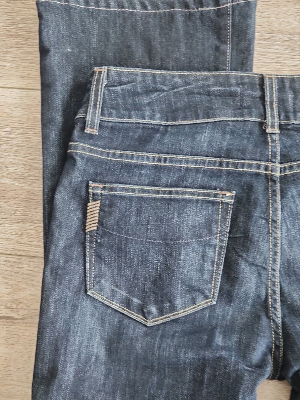 PAIGE Dark Indigo Flare Jeans Hidden Hills - Picture 10 of 15